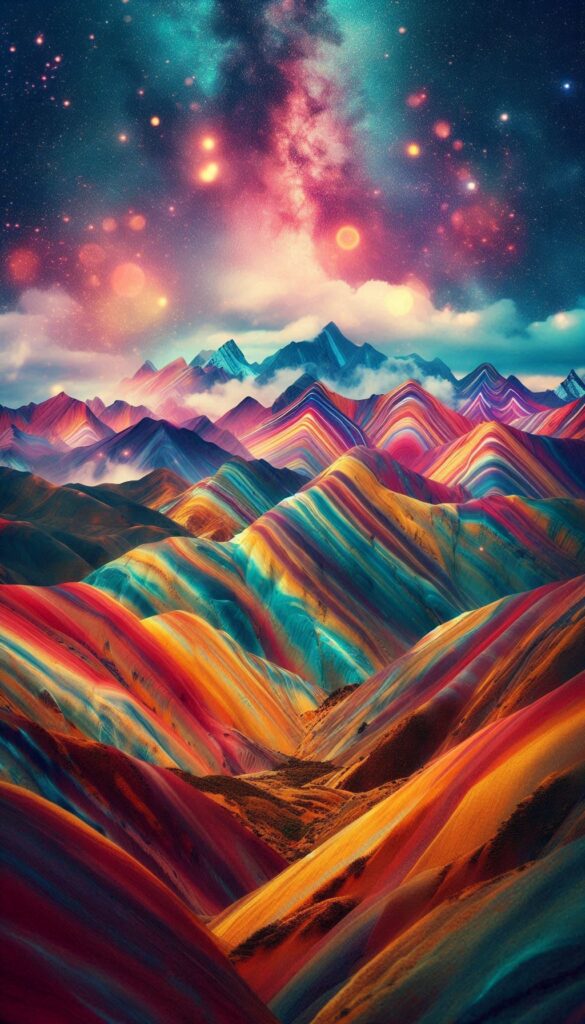 Rainbow Mountains Book Covers