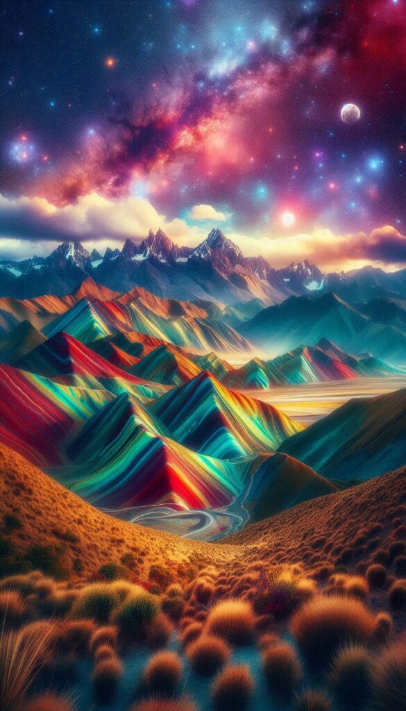 Rainbow Mountains Book Covers