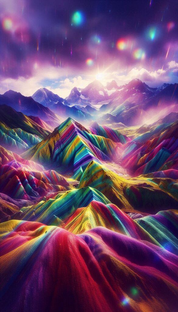 Rainbow Mountains Book Covers