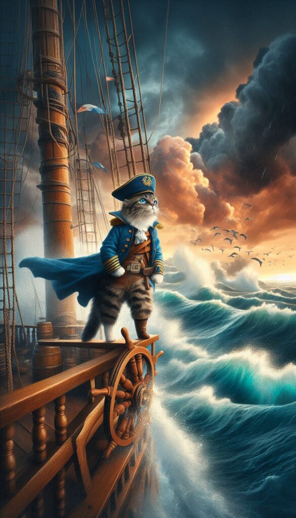 The Adventures of Captain Cat children book cover