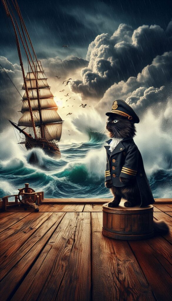 The Adventures of Captain Cat children book cover