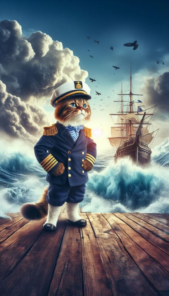 The Adventures of Captain Cat children book cover