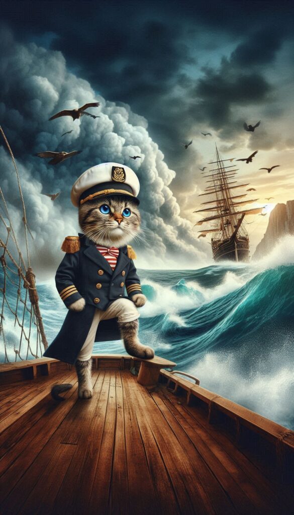 The Adventures of Captain Cat children book cover