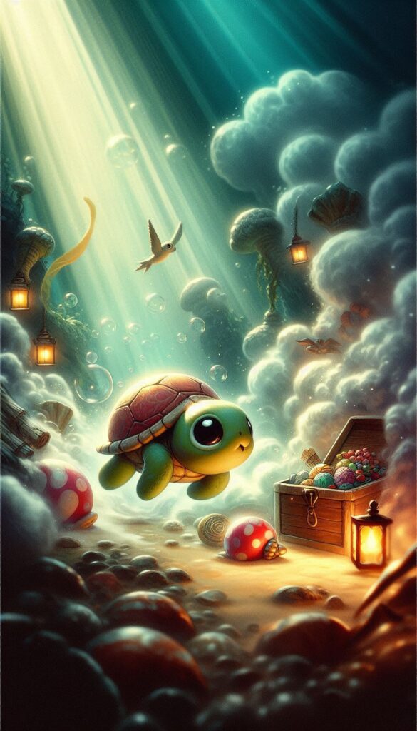 The Brave Little Turtle children book cover