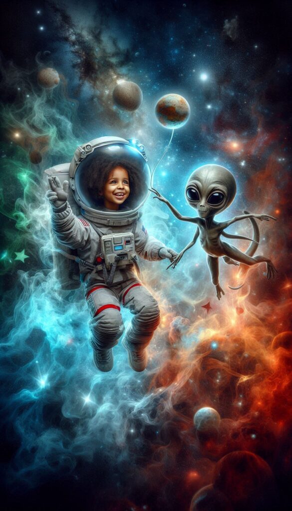 The Little Astronaut children book cover