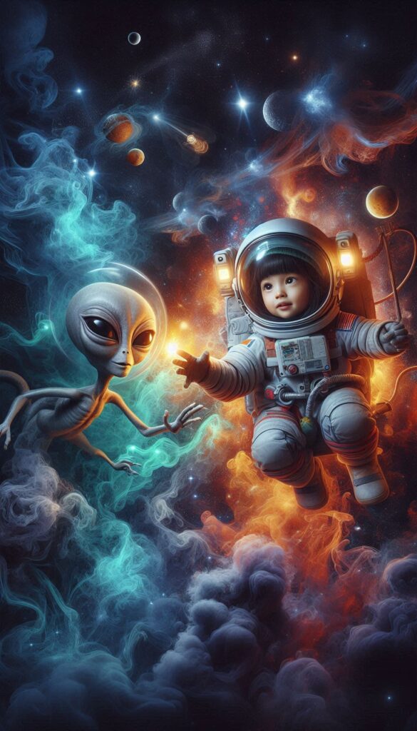 The Little Astronaut children book cover