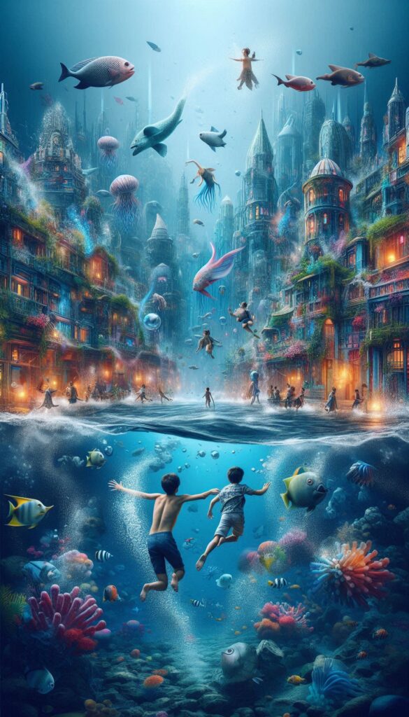 The Underwater City children book cover