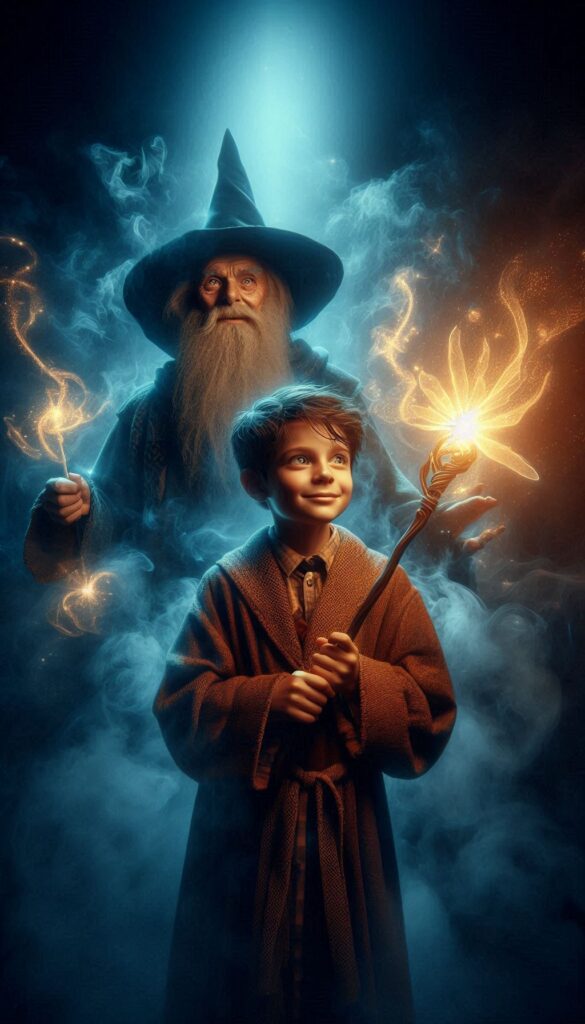 The Wizard Apprentice children book cover