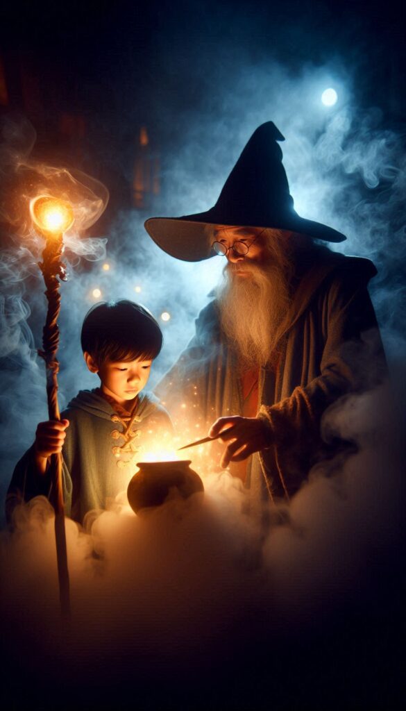 The Wizard Apprentice children book cover