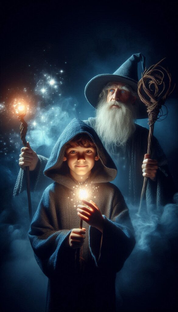 The Wizard Apprentice children book cover