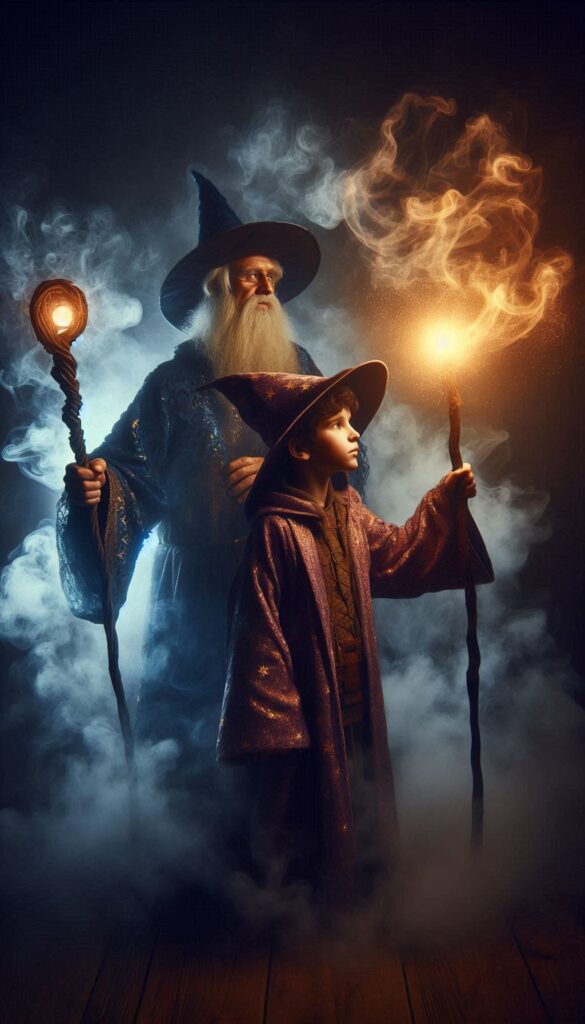 The Wizard Apprentice children book cover