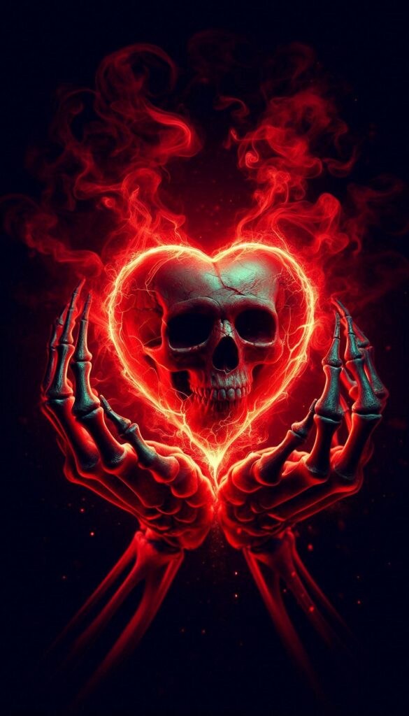 Heart of Flames: The Skeleton Passion, fantasy book covers